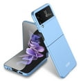 thumbnail image 1 of Slim Fit Case for Samsung Galaxy Z Flip 4, with Front Built-in Screen Protector, Ultra Thin Matte PC Shockproof Protective Phone Cover for Samsung Galaxy Z Flip 4 - Blue, 1 of 7