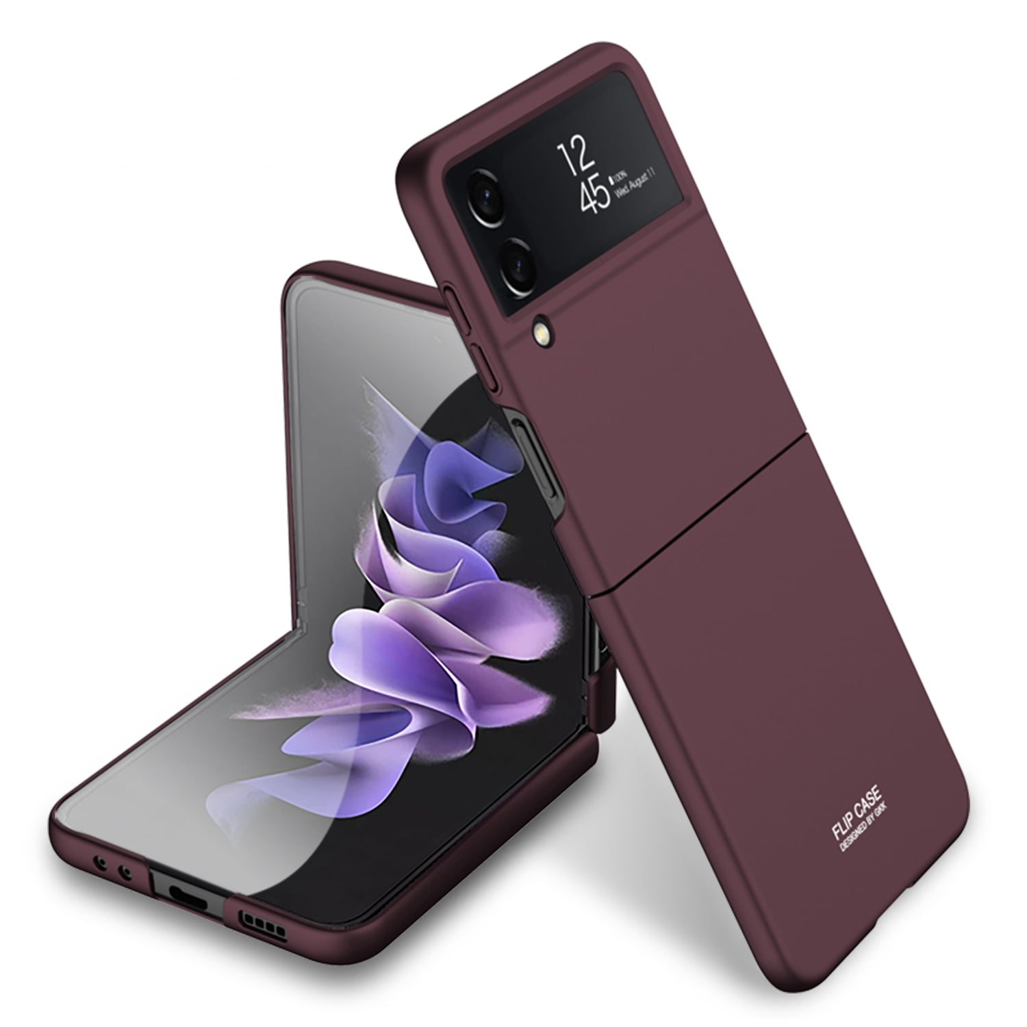 Slim Fit Case for Samsung Galaxy Z Flip 4, with Front Built-in