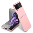 thumbnail image 1 of Slim Fit Case for Samsung Galaxy Z Flip 4, with Front Built-in Screen Protector, Ultra Thin Matte PC Shockproof Protective Phone Cover for Samsung Galaxy Z Flip 4 - Pink, 1 of 7