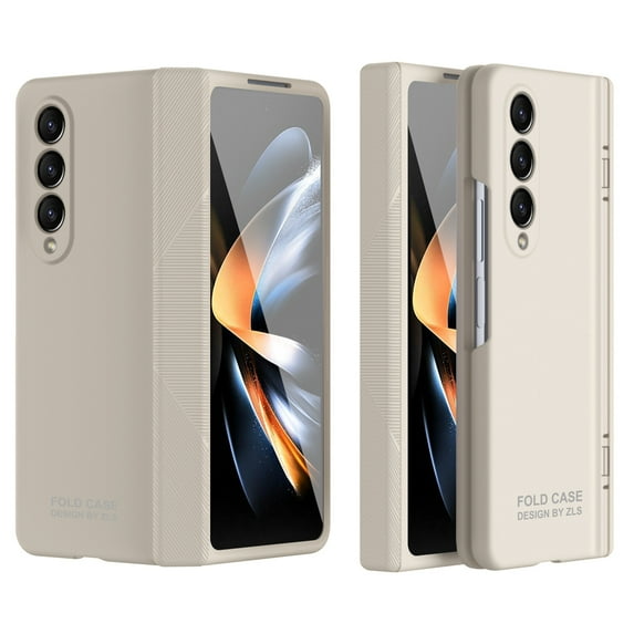 Slim Fit Case for Samsung Galaxy Z Fold 3, with Front Built-in Screen Protector, Drop Proof Anti-Fingerprint Ultra Thin Matte PC Protective Cover for Women Men for Samsung Galaxy Z Fold 3, White