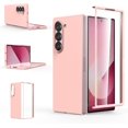 thumbnail image 1 of Slim Fit Case for Samsung Galaxy Z Fold 6, with Front Built-in Screen Protector, Ultra Thin Matte PC Protective Cover for Samsung Galaxy Z Fold6 5G 2024 (Pink), 1 of 18