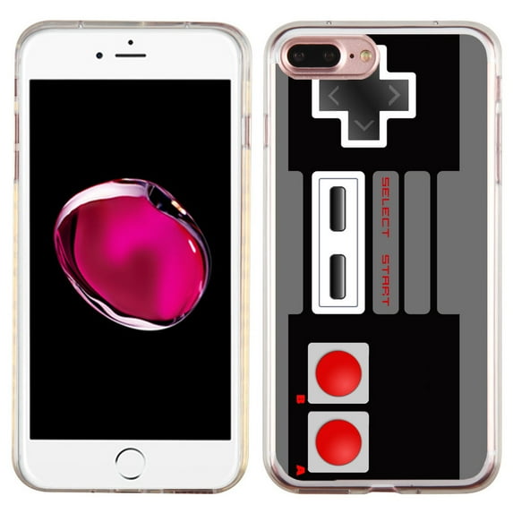 Slim-Fit Case for Apple iPhone 8 PLUS / 7 PLUS, OneToughShield ® Premium TPU Gel Protector Phone Case - Game Controller