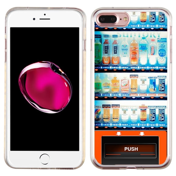 Slim-Fit Case for Apple iPhone 8 PLUS / 7 PLUS, OneToughShield Premium TPU Gel Protector Phone Case - Vending Machine