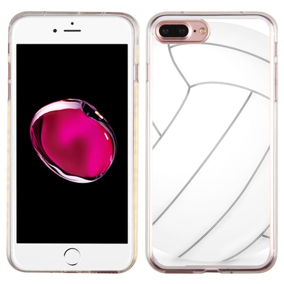 Slim-Fit Case for Apple iPhone 8 PLUS / 7 PLUS, OneToughShield Premium TPU Gel Protector Phone Case - Volleyball