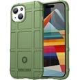 thumbnail image 1 of Slim Fit Case for iPhone 15 (Not fit 15 Pro), Rugged Shield Outdoor Durable Phone Case, Military Grade Anti-Dorp Protection and Camera Lens Protection Cover for iPhone 15,HD Green, 1 of 7