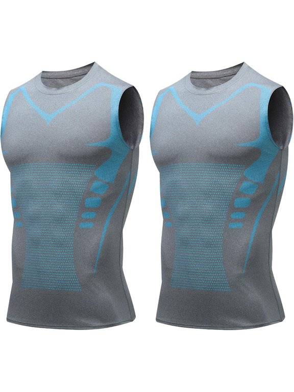 Slim‑Fit Compression Tank Top, Quick‑Dry Athletic Shaper Vest for Gym Running Sports