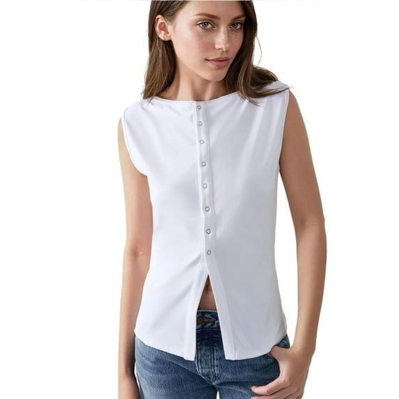 Slim Fit Crew Neck Knitted Waistcoat