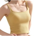 thumbnail image 1 of Slim Fit Crop Tank Tops Square Neck Solid Color Camisole Spaghetti Straps Tanks Knit Ribbed Camis Dressy Casual Teen Girl Vest Basic Summer Tank Comfort T-Shirts, 1 of 6