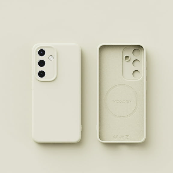 Slim Fit Designed for Samsung Galaxy A55 Case, Luxury Ultra Thin and Slim Drop Protection Secure Grip Coated Non Slip Matte Surface Hard PC Compatible with Magsafe for A55, White