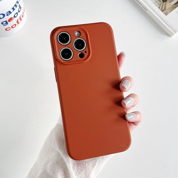 Slim Fit Designed for iPhone 12 Case, Luxury Ultra Thin and Slim Drop Protection Secure Grip Coated Non Slip Matte Surface Hard PC Magsafe Case Cover for iPhone 12, Tan