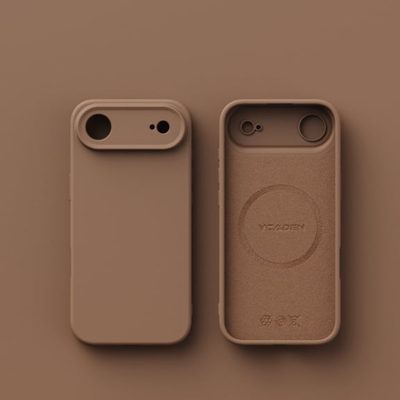Slim Fit Designed for iPhone 17 Air Case, Luxury Ultra Thin and Slim Drop Protection Secure Grip Coated Non Slip Matte Surface Hard PC Compatible with Magsafe for iPhone 17 Air, Khaki