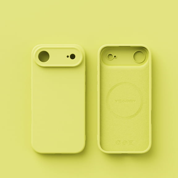 Slim Fit Designed for iPhone 17 Air Case, Luxury Ultra Thin and Slim Drop Protection Secure Grip Coated Non Slip Matte Surface Hard PC Compatible with Magsafe for iPhone 17 Air, Pearyellow