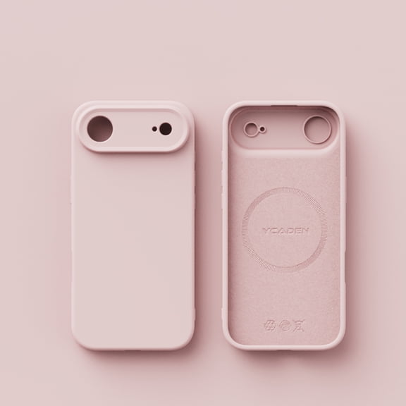 Slim Fit Designed for iPhone 17 Air Case, Luxury Ultra Thin and Slim Drop Protection Secure Grip Coated Non Slip Matte Surface Hard PC Compatible with Magsafe for iPhone 17 Air, Pink