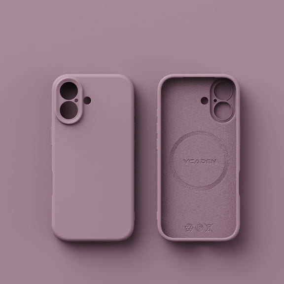 Slim Fit Designed for iPhone 17 Case, Luxury Ultra Thin and Slim Drop Protection Secure Grip Coated Non Slip Matte Surface Hard PC Compatible with Magsafe for iPhone 17, Darkpurple