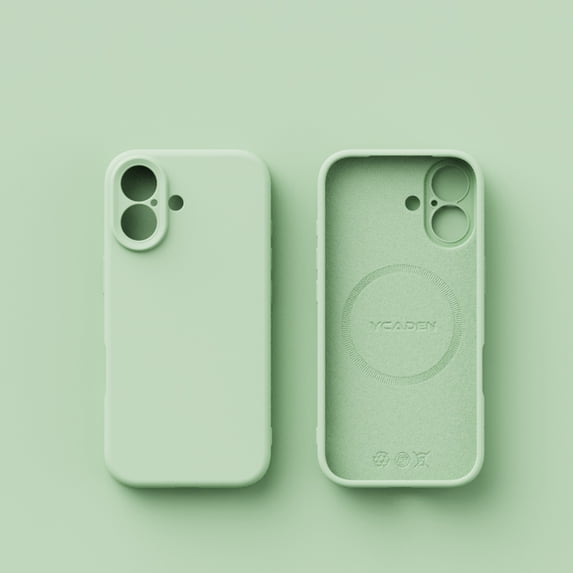 Slim Fit Designed for iPhone 17 Case, Luxury Ultra Thin and Slim Drop Protection Secure Grip Coated Non Slip Matte Surface Hard PC Compatible with Magsafe for iPhone 17, Grassgreen