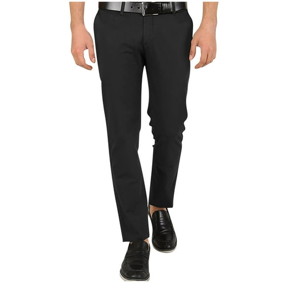 Slim Fit Dress Pants for Men Fashion Casual Business Skinny Stretch Golf Pants