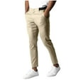 thumbnail image 1 of Slim Fit Dress Pants for Men Stretchy Straight Work Pants Comfy Tapered Pencil Golf Jogger Pants with Pockets, 1 of 6