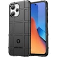 thumbnail image 1 of Slim Fit Durable Phone Case for Redmi 12, Case for Redmi 12R,Rugged Shield Outdoor Case with Military Grade Shockproof Camera Lens Protection Case for Redmi 12/12R, HD Black, 1 of 7