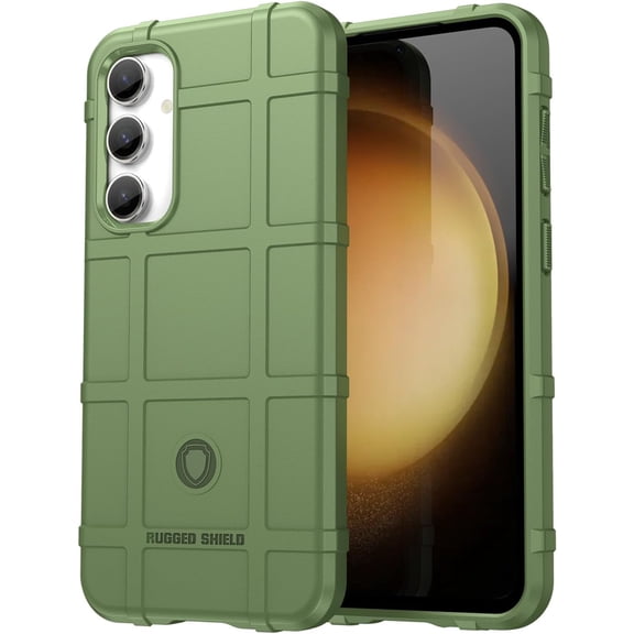 Slim Fit Durable Phone Case for Samsung Galaxy S23 FE, Rugged Shield Outdoor Case with Military Grade Shockproof, Drop-Tested and Camera Lens Protection Case for Galaxy S23 FE, HD Green