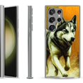 thumbnail image 1 of Slim-Fit Fashion Phone Case for Samsung Galaxy S23 Ultra, by OneToughShield ® - Running Husky, 1 of 4