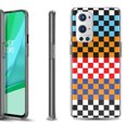 thumbnail image 1 of Slim-Fit Flexible TPU Gel Phone Case Compatible with OnePlus 9 PRO 5G, by OneToughShield ® - Colorful Checker, 1 of 4