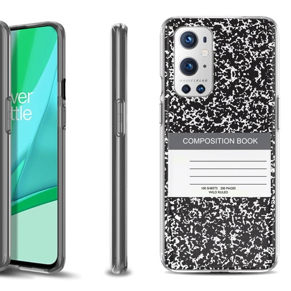Slim-Fit Flexible TPU Gel Phone Case Compatible with OnePlus 9 PRO 5G, by OneToughShield - Composition Book