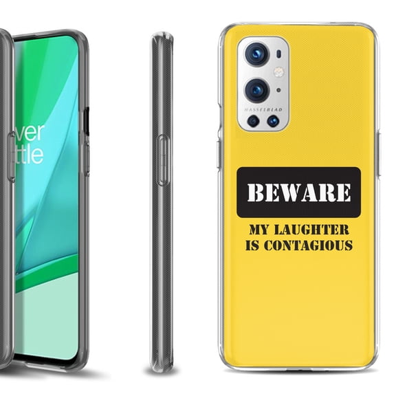 Slim-Fit Flexible TPU Gel Phone Case Compatible with OnePlus 9 PRO 5G, by OneToughShield - Laughter