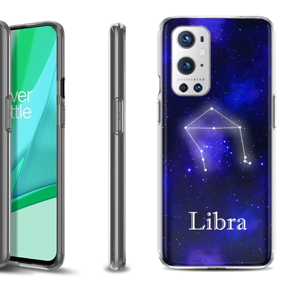 Slim-Fit Flexible TPU Gel Phone Case Compatible with OnePlus 9 PRO 5G, by OneToughShield - Zodiac / Libra
