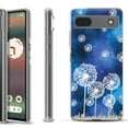 thumbnail image 1 of Slim-Fit Gel TPU Phone Case for Google Pixel 6a, by OneToughShield ® - Dandelion Stars, 1 of 3