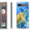 thumbnail image 1 of Slim-Fit Gel TPU Phone Case for Google Pixel 6a, by OneToughShield ® - Sea Turtle, 1 of 3