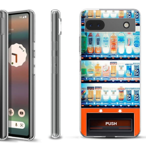 Slim-Fit Gel TPU Phone Case for Google Pixel 6a, by OneToughShield ® - Vending Machine