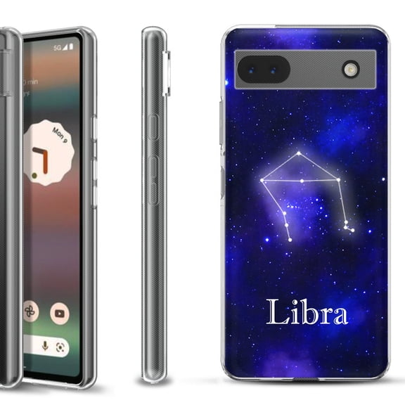 Slim-Fit Gel TPU Phone Case for Google Pixel 6a, by OneToughShield  - Zodiac / Libra