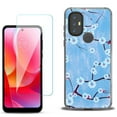 thumbnail image 1 of Slim-Fit Gel TPU Phone Case for Motorola Moto G Power 2022, with Tempered Glass Screen Protector, by OneToughShield ® - Blossom Sky, 1 of 4