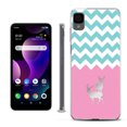 thumbnail image 1 of Slim-Fit Gel TPU Phone Case for TCL 30Z / 30 Z / 30 LE, by OneToughShield ® - Chevron/Teal/Deer, 1 of 3