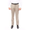 thumbnail image 1 of Slim Fit Hemmed Bottom Dress Pants Solid Dk Tan, 1 of 1
