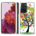 thumbnail image 1 of Slim-Fit Lightweight Protective Phone Case compatible with Samsung Galaxy S21 ULTRA 5G, by OneToughShield ® - Colorful Tree, 1 of 3