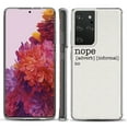 thumbnail image 1 of Slim-Fit Lightweight Protective Phone Case compatible with Samsung Galaxy S21 ULTRA 5G, by OneToughShield ® - Dictionary/Nope, 1 of 3
