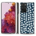 thumbnail image 1 of Slim-Fit Lightweight Protective Phone Case compatible with Samsung Galaxy S21 ULTRA 5G, by OneToughShield ® - Flower/Blue, 1 of 3