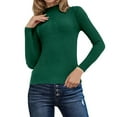 thumbnail image 1 of Slim Fit Long Sleeve Knitted Pullover Sweater Soft Comfortable Casual Basic Wear Warm Winter Fall Fashion, 1 of 8