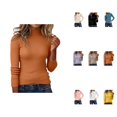 thumbnail image 1 of Slim Fit Long Sleeve Knitted Pullover Sweater Soft Comfortable Casual Basic Wear Warm Winter Fall Fashion, 1 of 8