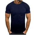 thumbnail image 1 of Slim Fit Men's Short Sleeve T-Shirt - Gradient Color Crewneck Tee for Casual Wear and Workouts, 1 of 3