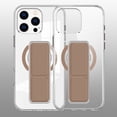 thumbnail image 1 of Slim Fit Phone Case for Apple iPhone 15 Pro Max, Clear Back Shockproof iPhone 15 Pro Max Case Compatible with MagSafe, Hand Strap & Stand Feature, Premium TPU iPhone 15 Pro Max Cover,Brown, 1 of 7