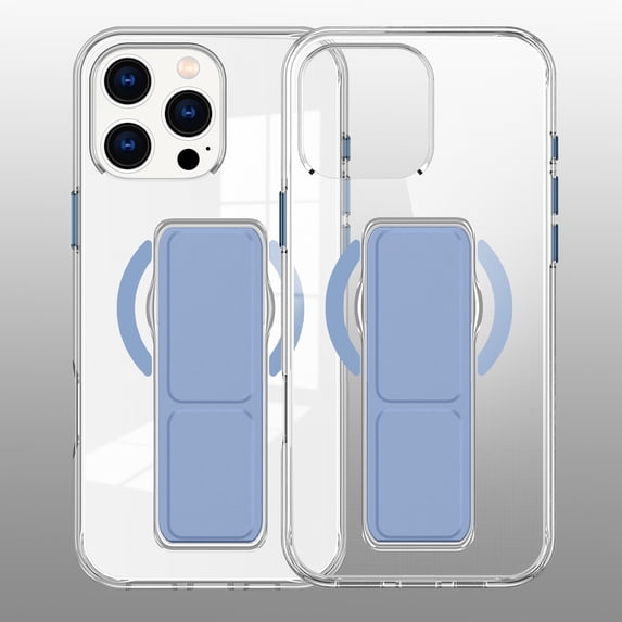 Slim Fit Phone Case for Apple iPhone 16 Plus, Clear Back Shockproof iPhone 16 Plus Case Compatible with MagSafe, Hand Strap & Stand Feature, Premium TPU iPhone 16 Plus Cover,Blue