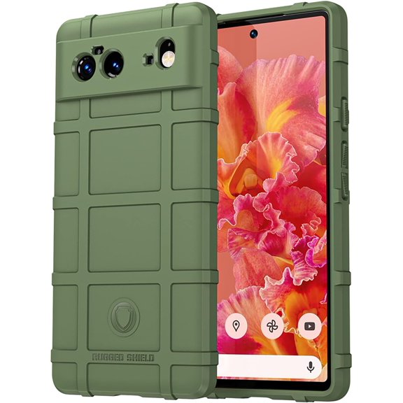 Slim Fit Phone Case for Google Pixel 6 Pro,Rugged Shield Durable Case with Military Grade Shockproof Protection,Drop-Tested and Camera Lens Protection Cover for Pixel 6 Pro,HD Green