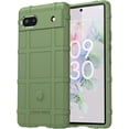 thumbnail image 1 of Slim Fit Phone Case for Google Pixel 6a, Rugged Shield Durable Phone Case with Military Grade Shockproof Protection and Screen Camera Protective Cover for Google Pixel 6a, HD Green, 1 of 16