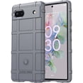 thumbnail image 1 of Slim Fit Phone Case for Google Pixel 6a, Rugged Shield Durable Phone Case with Military Grade Shockproof Protection and Screen Camera Protective Cover for Google Pixel 6a, HD Gray, 1 of 8