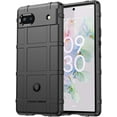 thumbnail image 1 of Slim Fit Phone Case for Google Pixel 6a, Rugged Shield Durable Phone Case with Military Grade Shockproof Protection and Screen Camera Protective Cover for Google Pixel 6a, HD Black, 1 of 16