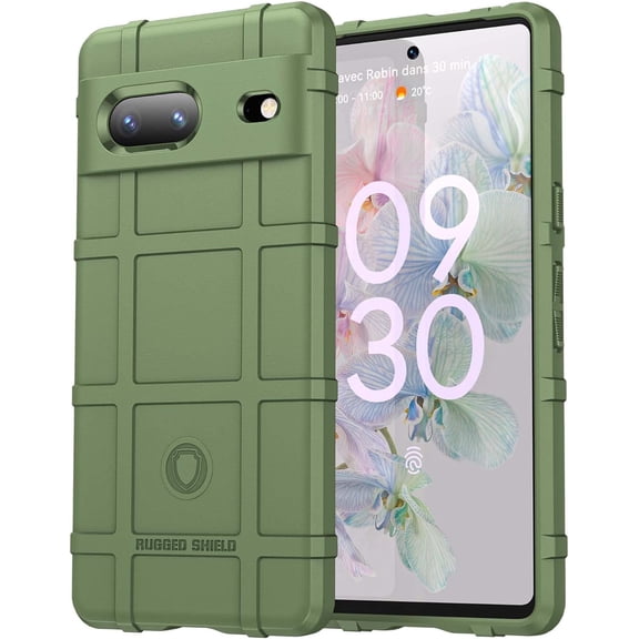 Slim Fit Phone Case for Google Pixel 7,Rugged Shield Durable Phone Case with Military Grade Shockproof Protection,Drop-Tested and Camera Lens Protection Cover for Pixel 7, HD Green