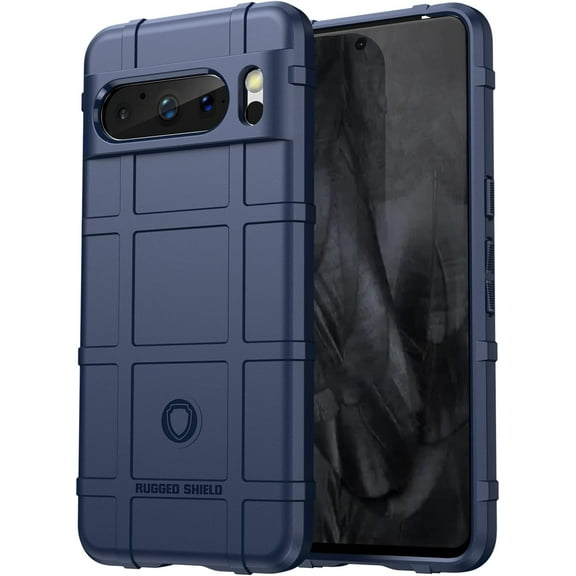 Slim Fit Phone Case for Google Pixel 8 Pro, Rugged Shield Outdoor Phone Case with Military Grade Shockproof, Great Grip and Camera Lens Protection for Pixel 8 Pro, HD Blue