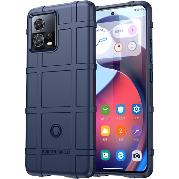 Slim Fit Phone Case for Motorola Edge 30 Fusion, Case for Moto S30 Pro,Rugged Shield Phone Case with Military Grade Shockproof Protection Cover for Moto Edge 30 Fusion/S30 Pro, HD Blue